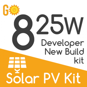 825W Developers New Build Solar PV kit